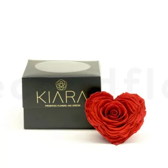 Preserved Heart-Shaped Rose XXL Red