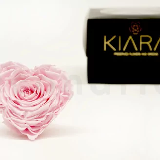 Preserved Heart-Shaped Rose XXL Pink