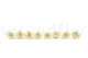 Preserved Rose L Pearl White (set of 8) 4