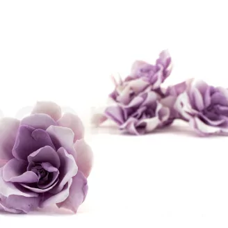Preserved Gardenia Two-Toned White & Purple (set of 6)