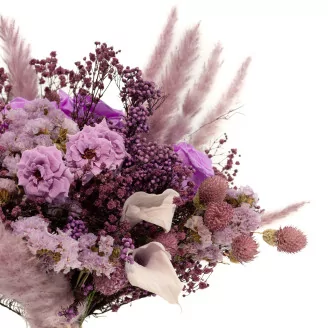 Dried Mini Pampa Lilac (set of 15)