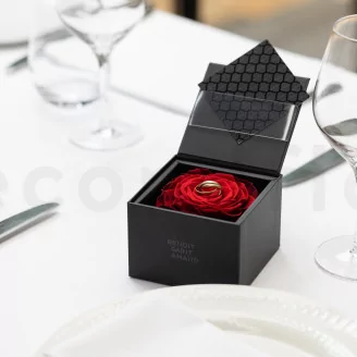 Preserved XXL rose in a box Red