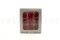 A Box Containing 9 Medium Vibrant Red Eternal Rose Heads From Kiara