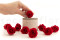 A Box Containing 9 Medium Vibrant Red Eternal Rose Heads From Kiara