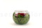 A Round Bowl Containing a Red Preserved Rose Set on Preserved Green Hydrangea.