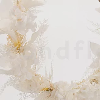 Preserved Ruscus Garden White (set of 3)
