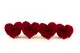 Preserved Heart-Shaped Rose Red (set of 4) 2