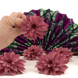 Preserved Dahlia Old Rose (set of 6)