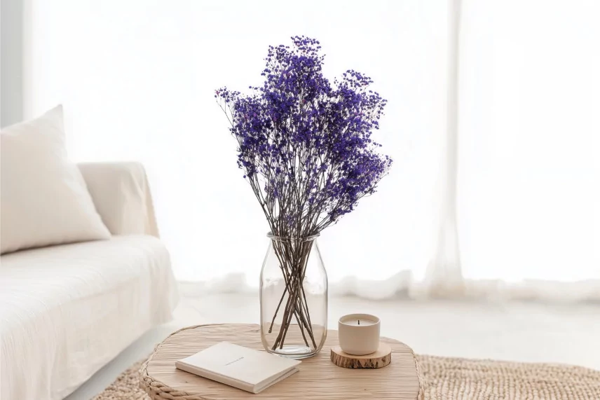 Preserved Baby's Breath Gypsophila Blue