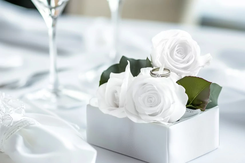 Preserved Rose XL White (set of 6)
