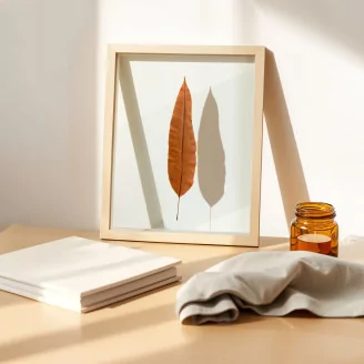 Preserved Tropical Leaf Brown (set of 8)