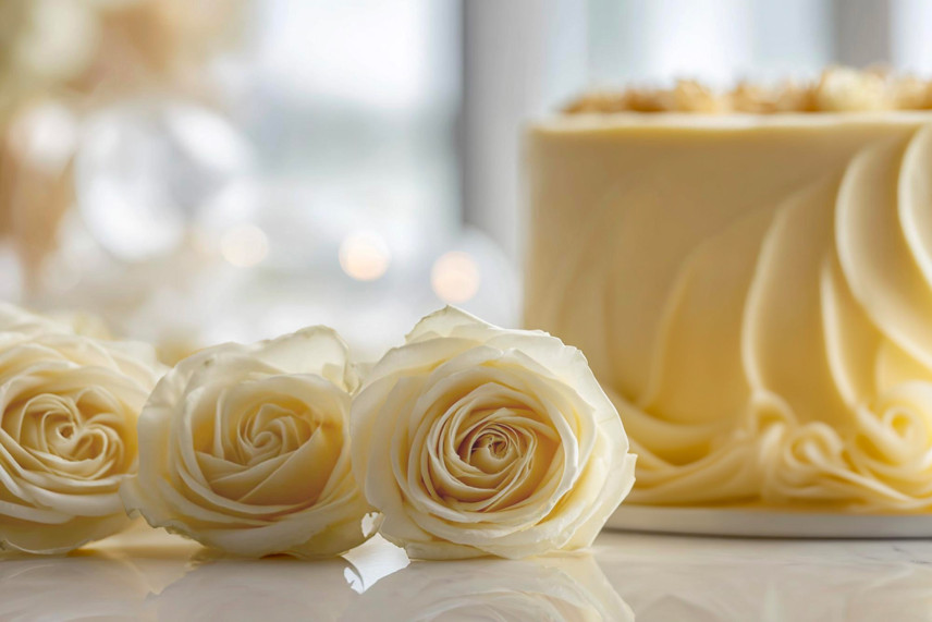 Preserved rose Kiara XL - Box of 6 - Pearl White