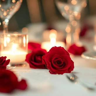 Preserved Rose M Red (set of 9)