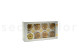 Preserved rose Kiara L - Box of 8 - Gold Roses 10