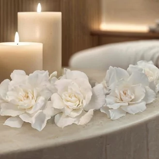 Preserved Gardenia White (set of 3)