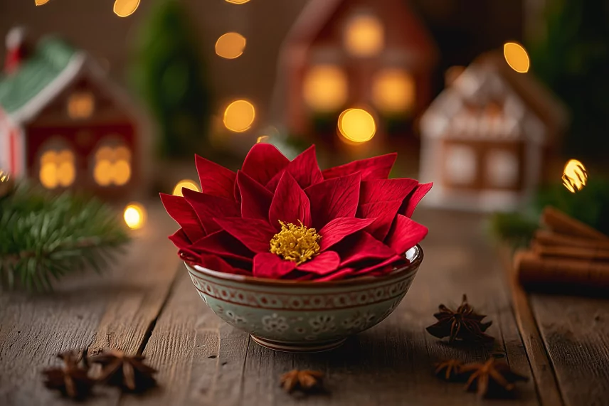 Poinsettia Flower Red