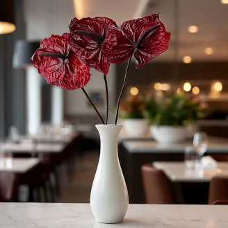 Preserved Anthurium Red (set of 3)