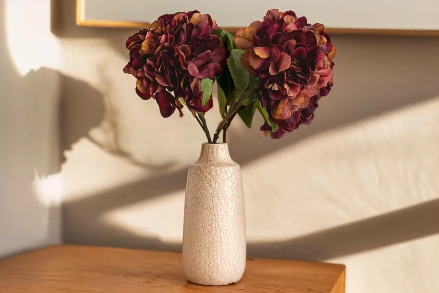 Artificial Hydrangea Pink (set of 2)