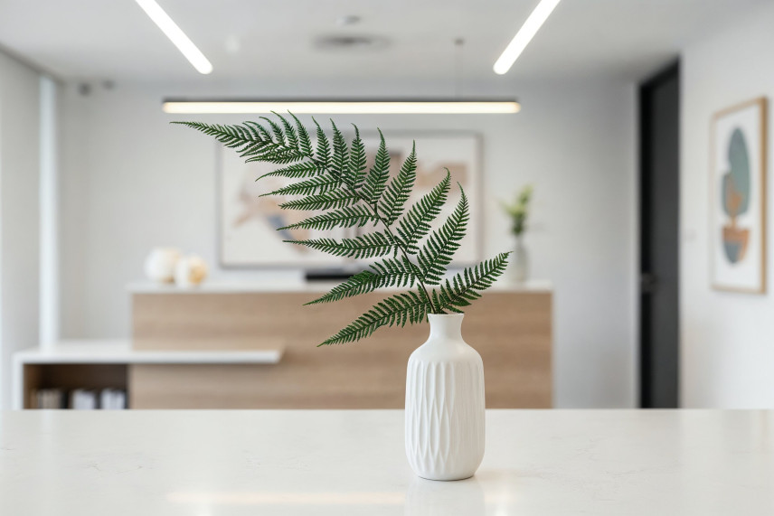 Preserved Brilliant Fern - 9 Units - Green