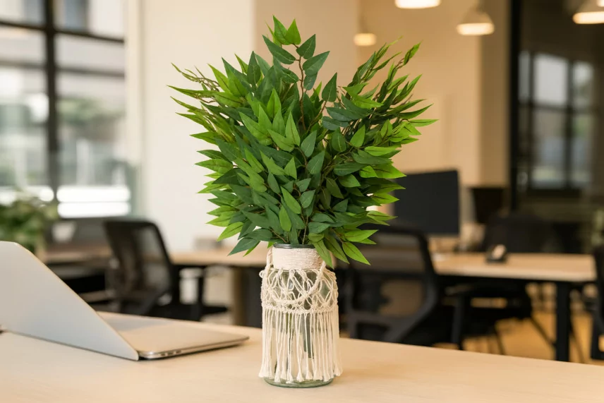 Artificial Green Leaves Spray (set of 6)