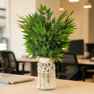 Artificial Green Leaves Spray (set of 6)