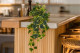 Artificial Hanging Variegated Ivy - 2 Stems - Green 1