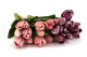Artificial Real Touch Two-Toned Tulip Mauve & Cream (set of 10) 8