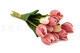 Artificial Real Touch Two-Toned Tulip - 10 Stems - Light Pink 4