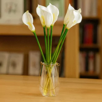 Artificial Real Touch Calla Lily White (set of 6)
