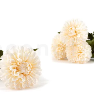 Artificial Dahlia Ivory (set of 4)