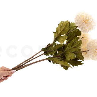 Artificial Dahlia Ivory (set of 4)
