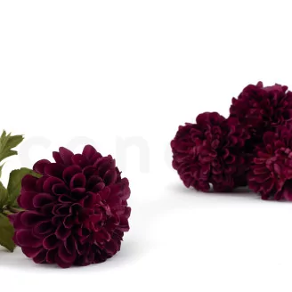 Artificial Dahlia Plum (set of 4)