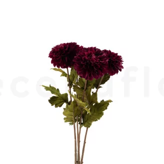 Artificial Dahlia Plum (set of 4)