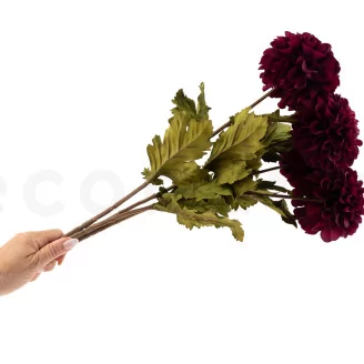 Artificial Dahlia Plum (set of 4)