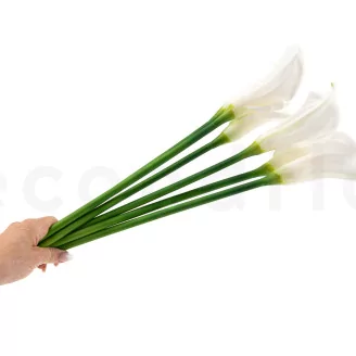 Artificial Real Touch Calla Lily White (set of 6)
