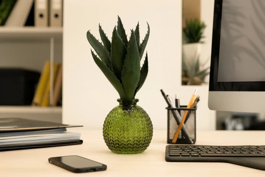 Artificial Aloe Green (set of 2)
