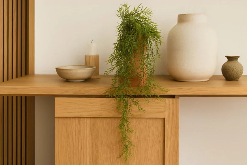 Artificial Hanging Asparagus - Green