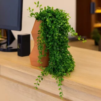 Artificial Trailing Mini Leaf Bush (set of 2)