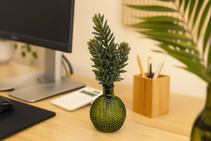 Artificial Sedum - 3 Stems - Green