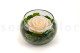 Preserved Rose In Glass Bowl Peach 2