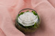 Preserved Rose In Glass Bowl White 7