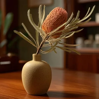 Dried Banksia Hookeriana Old Rose