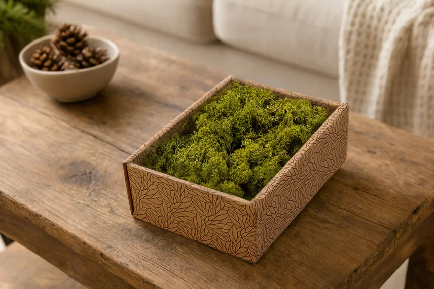 Preserved Reindeer Moss Medium Green (Creabox S)