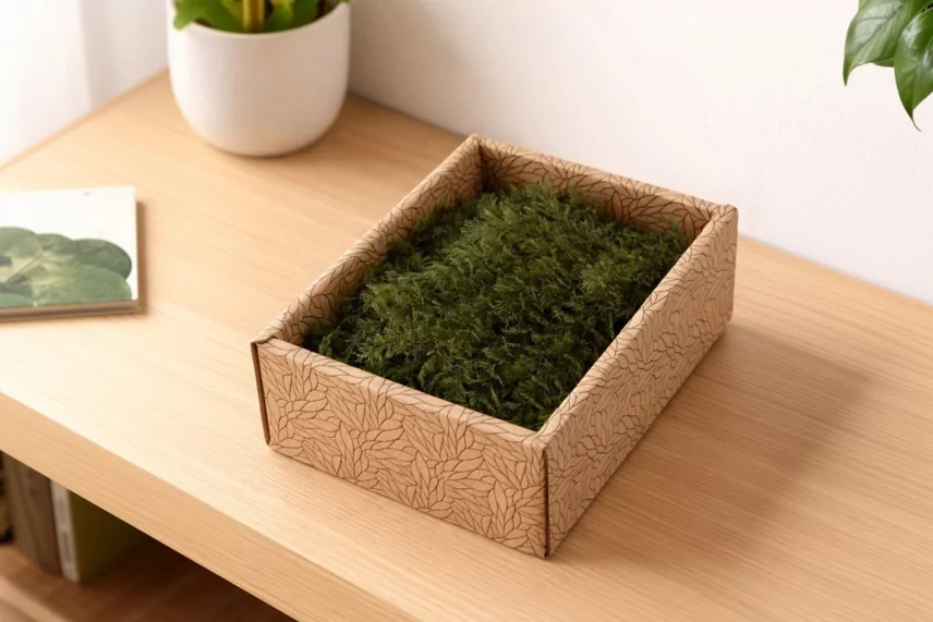 Preserved Air Fern - Creabox S -  Green