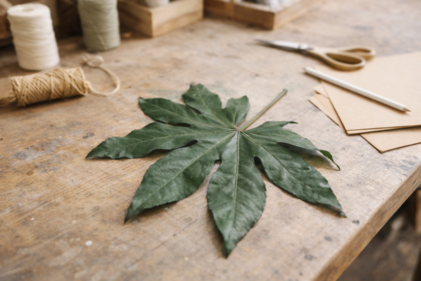 Preserved Aralia Leaf - 10 Units - Green