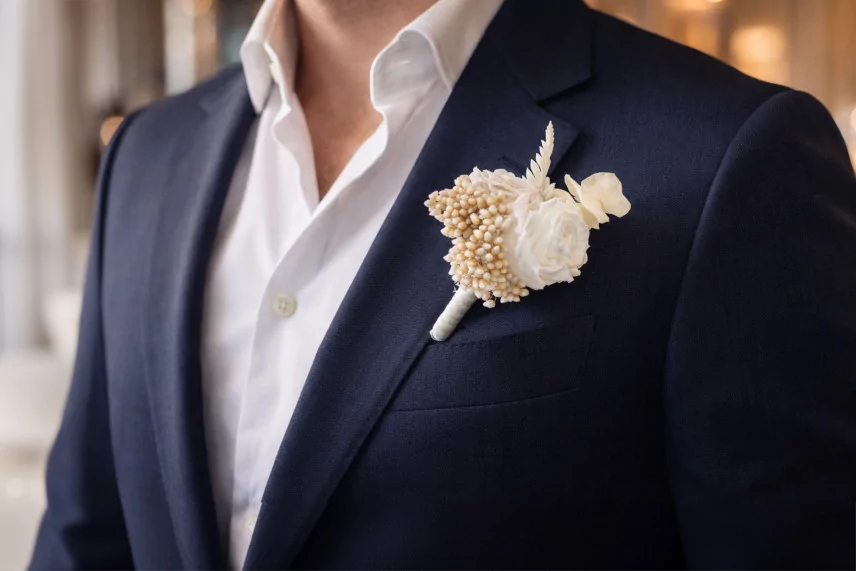 Boutonniere White