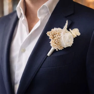 Boutonniere White