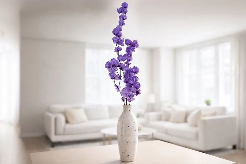 Dried Bougainvillea Branch - Purple