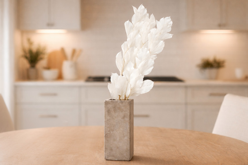 Preserved Ruscus Garden - 3 Units - White