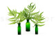 Preserved Large Fern UV Resistant - 5 Stems - Green 2